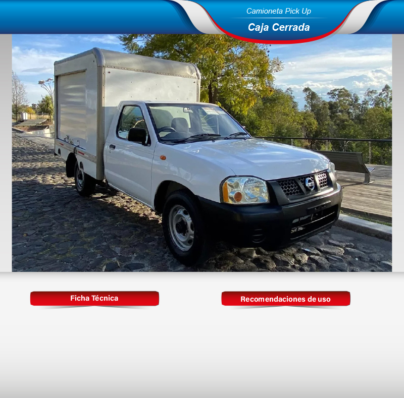 Fletes en camioneta pick up caja cerrada